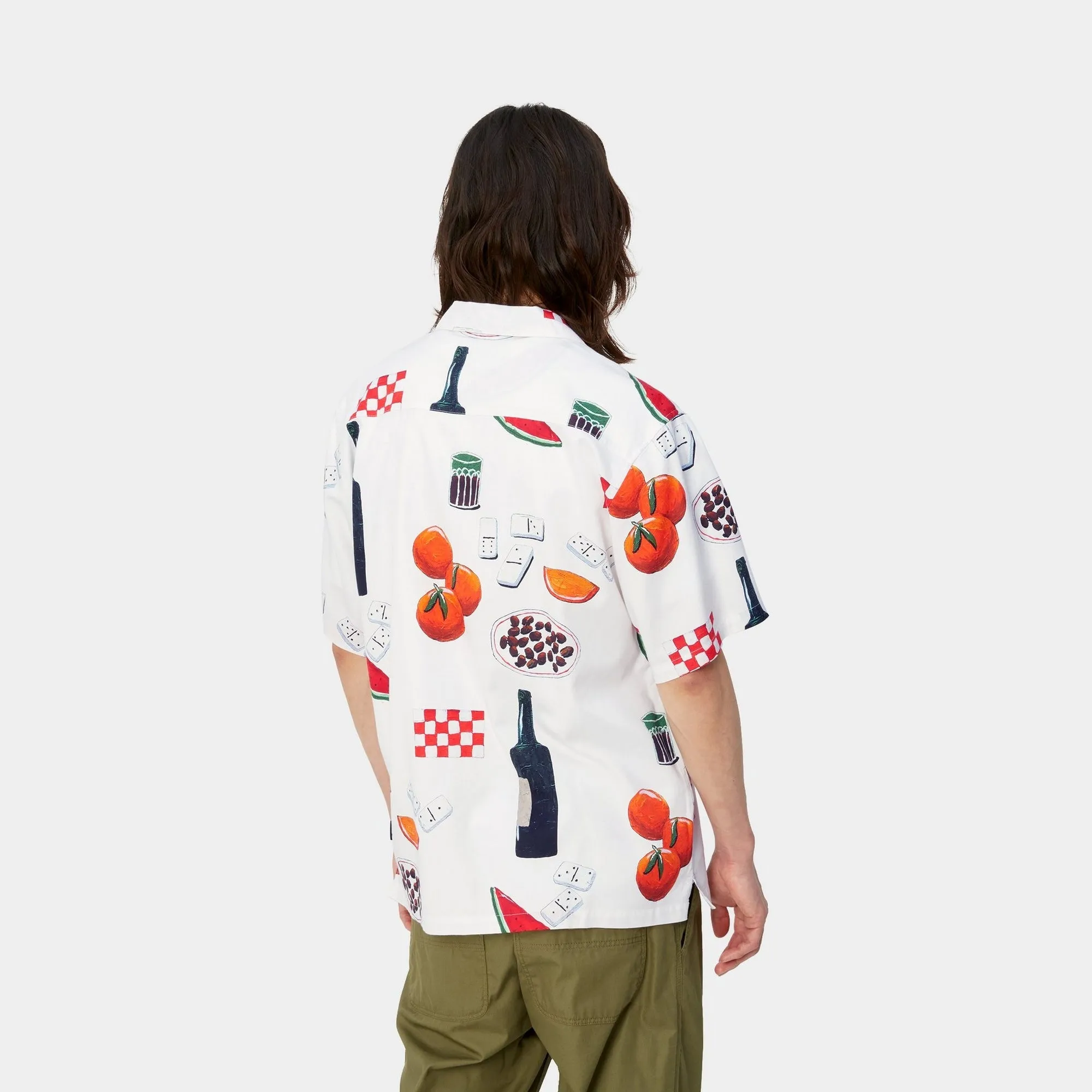 Isis Maria Dinner Print Shirt | White