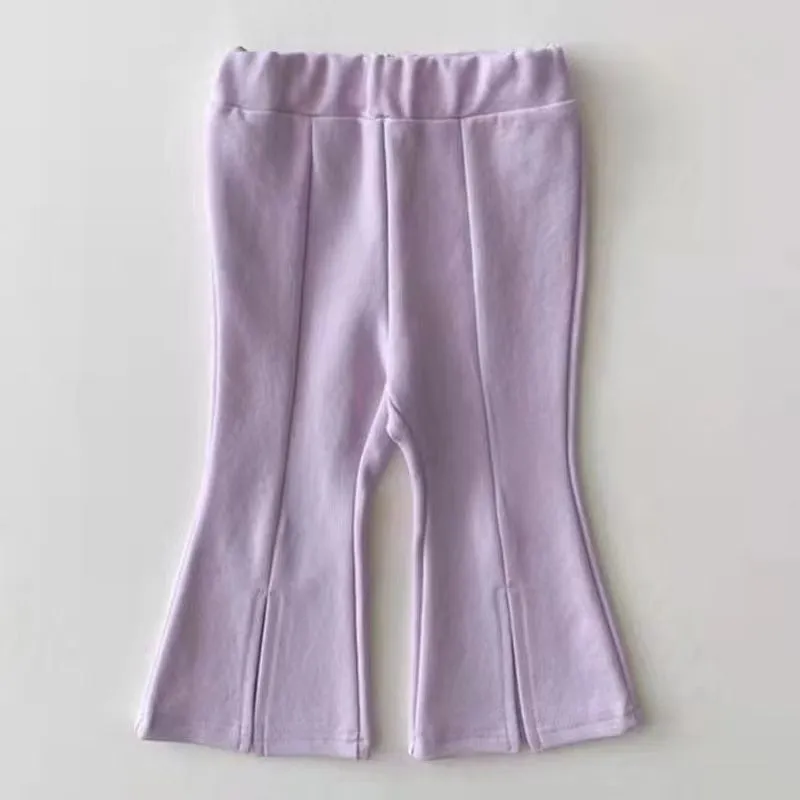 Katy Front Slit Flared Leggings