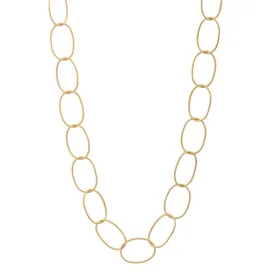 Large Gold Circles Necklace