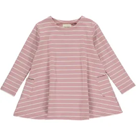 Leena Dress, Rose Stripe