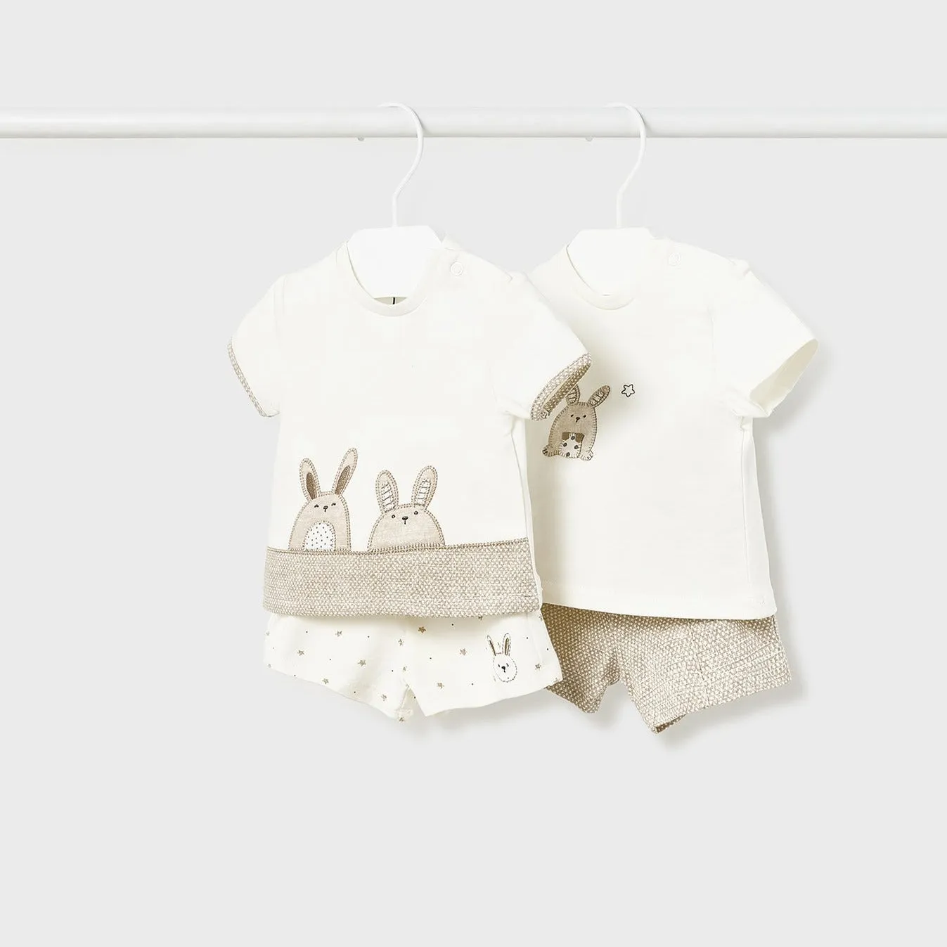 Mayoral Newborn Boy 4-piece Tshirts and Shorts Set