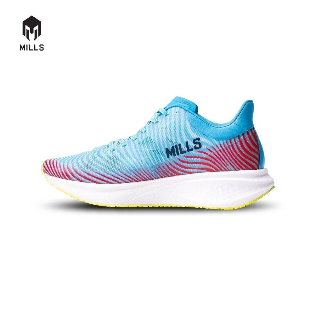 Mills Sepatu Lari Running Shoes Enermax Dynaplate LT. Blue / White / Neon 9100704