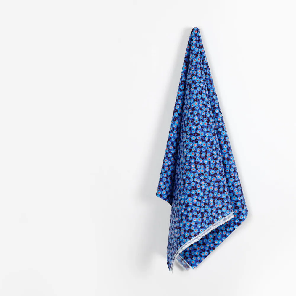 Mini Gaillardia Stretch Cotton - Blue