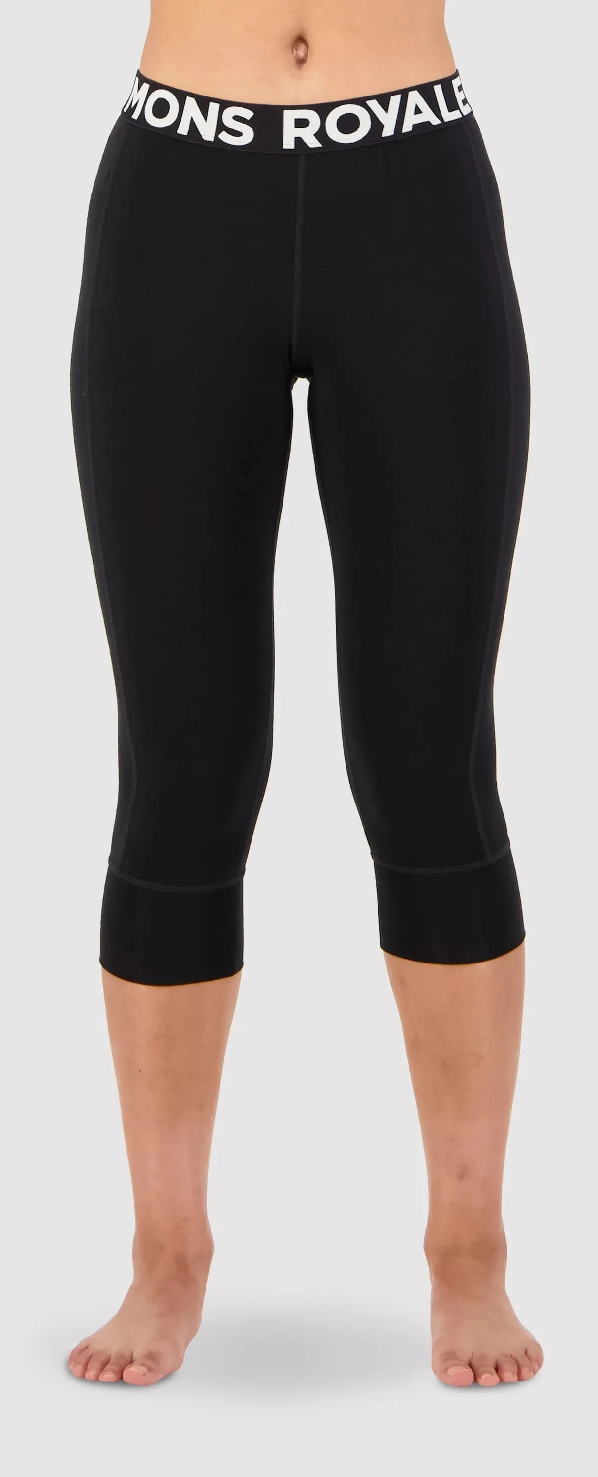 Mons Royale Cascade Flex 200 Legging Womens Logo Black
