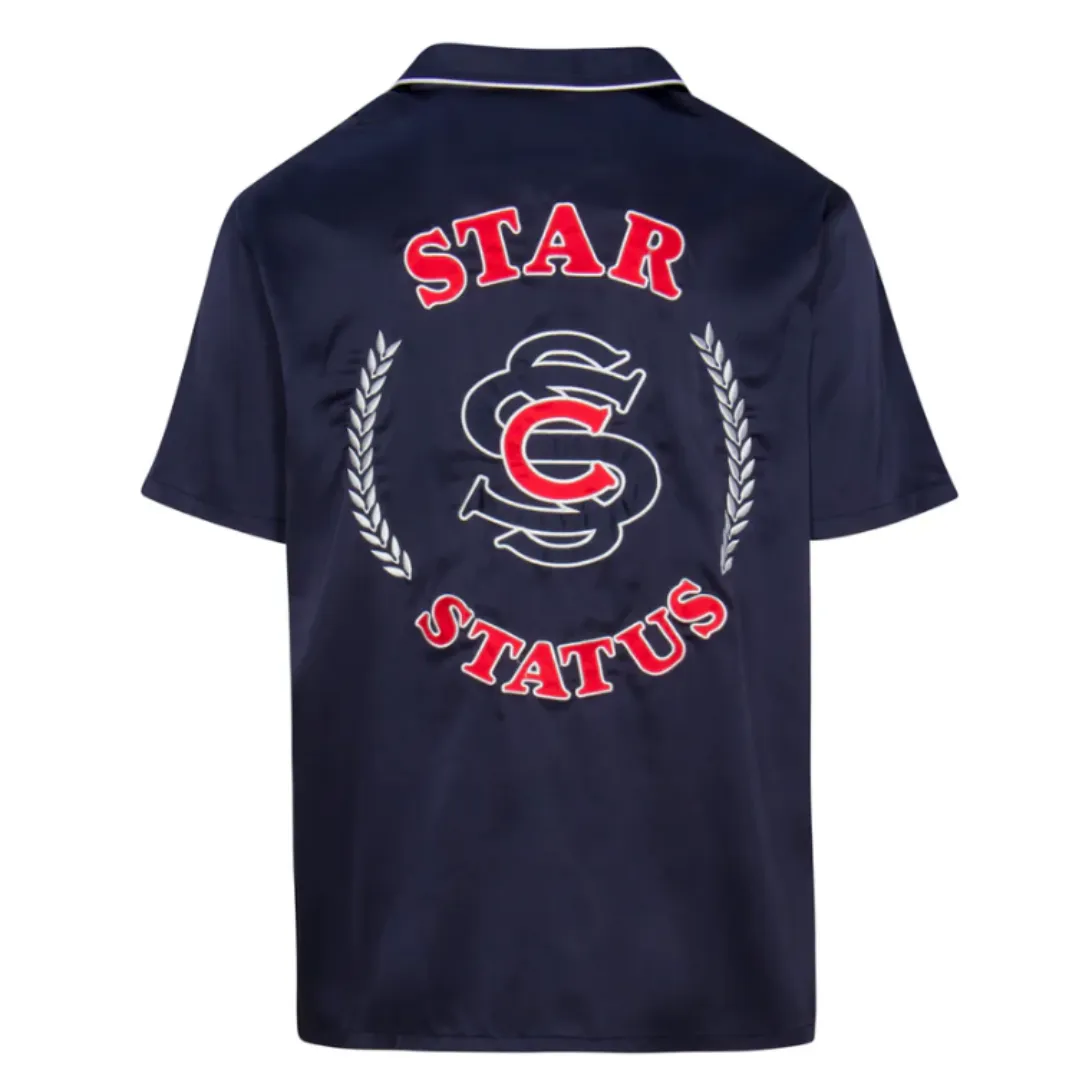 Navy Star Status Diddy Shirt and Shorts Set
