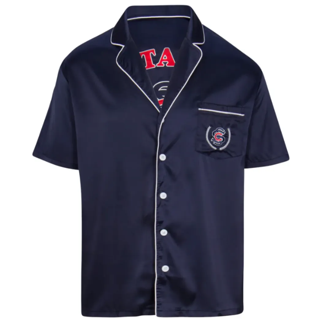 Navy Star Status Diddy Shirt and Shorts Set