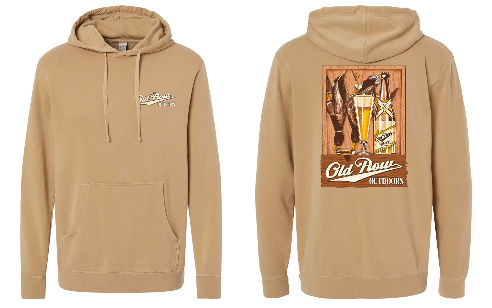 Old Row Outdoors Duck Beer Pigment Dyed Premium Hoodie