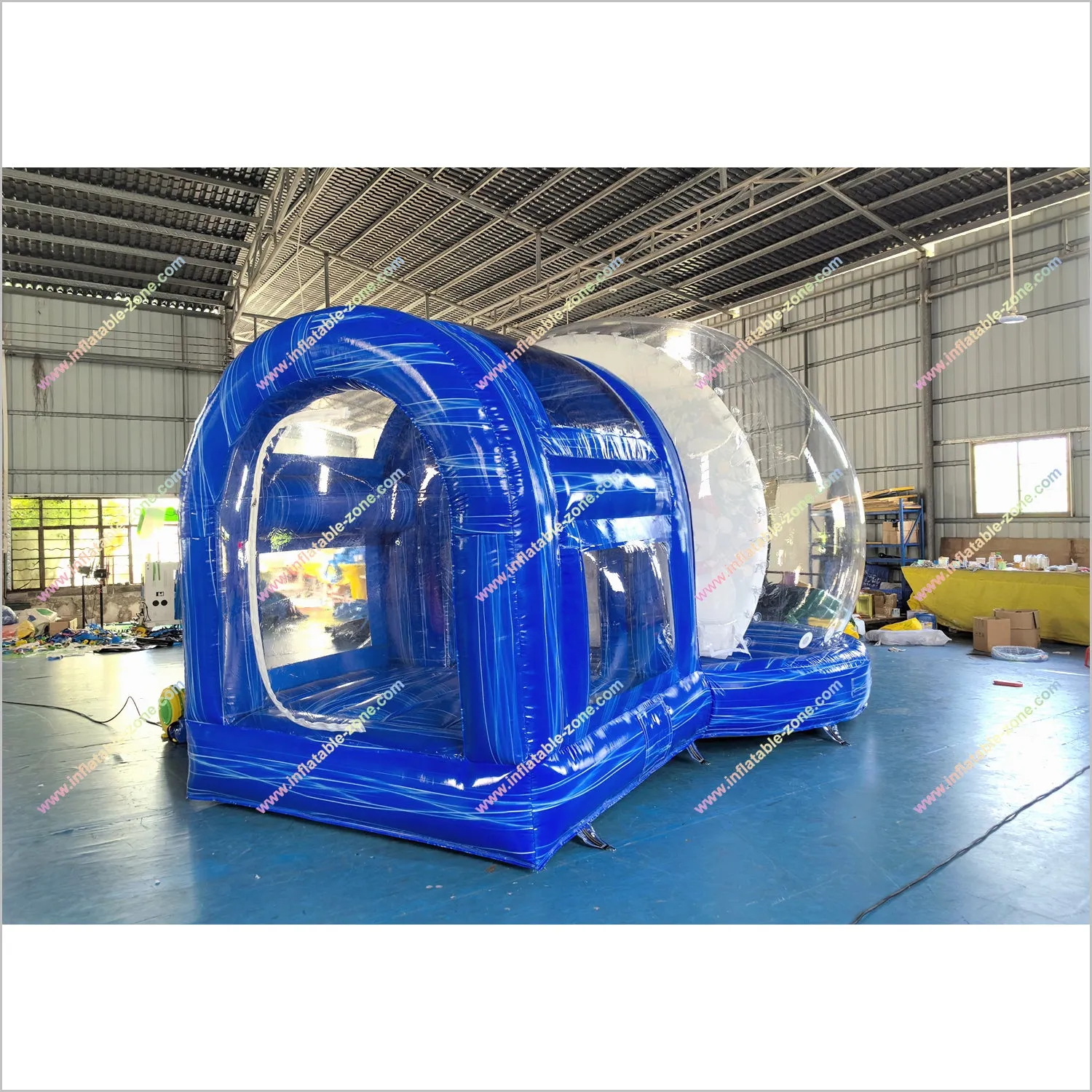 Outdoor Inflatable Christmas Snow Globe Custom Backdrop Human Size Snow Globe Photo Booth For Party