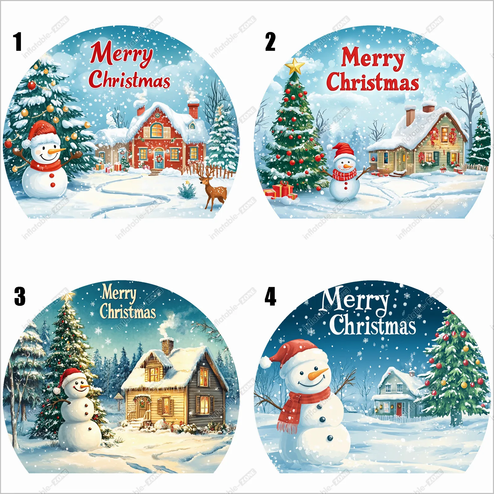 Outdoor Inflatable Christmas Snow Globe Custom Backdrop Human Size Snow Globe Photo Booth For Party