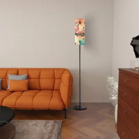 Palm Springs California Kitschy Mod Slim Remote Control Floor Lamp