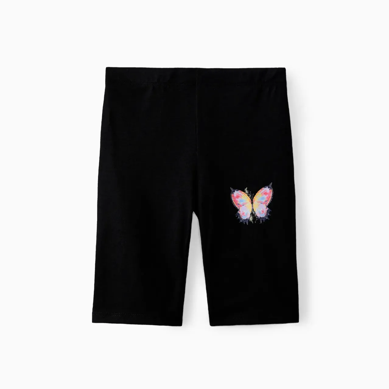 PP-2pcs Toddler Girl Butterfly Print Short-sleeve Tee & Shorts Set PP518