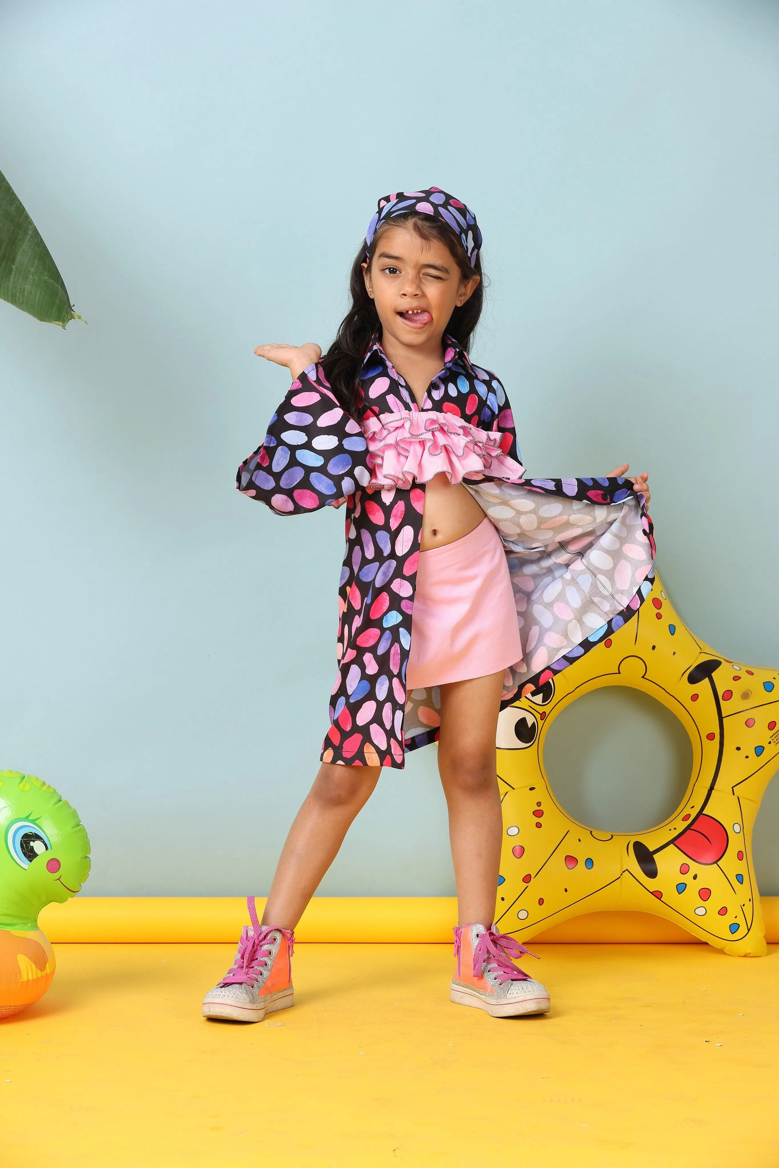 Pre-Order- Abstract Print Co-Ord Set for Girls