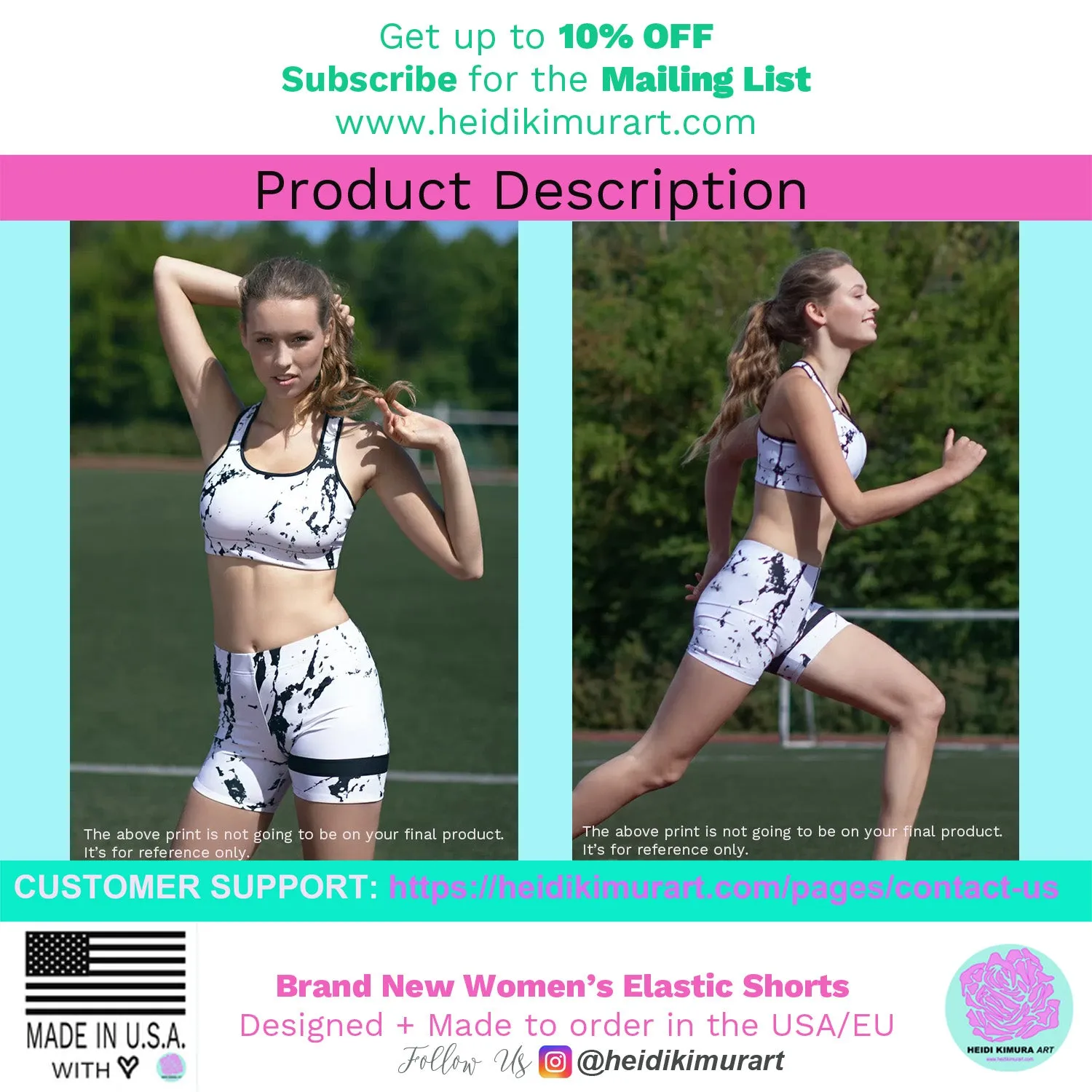 Red Yoga Shorts For Women, Solid Color Bright Red Gym Short Tights-Made in USA/MX/EU