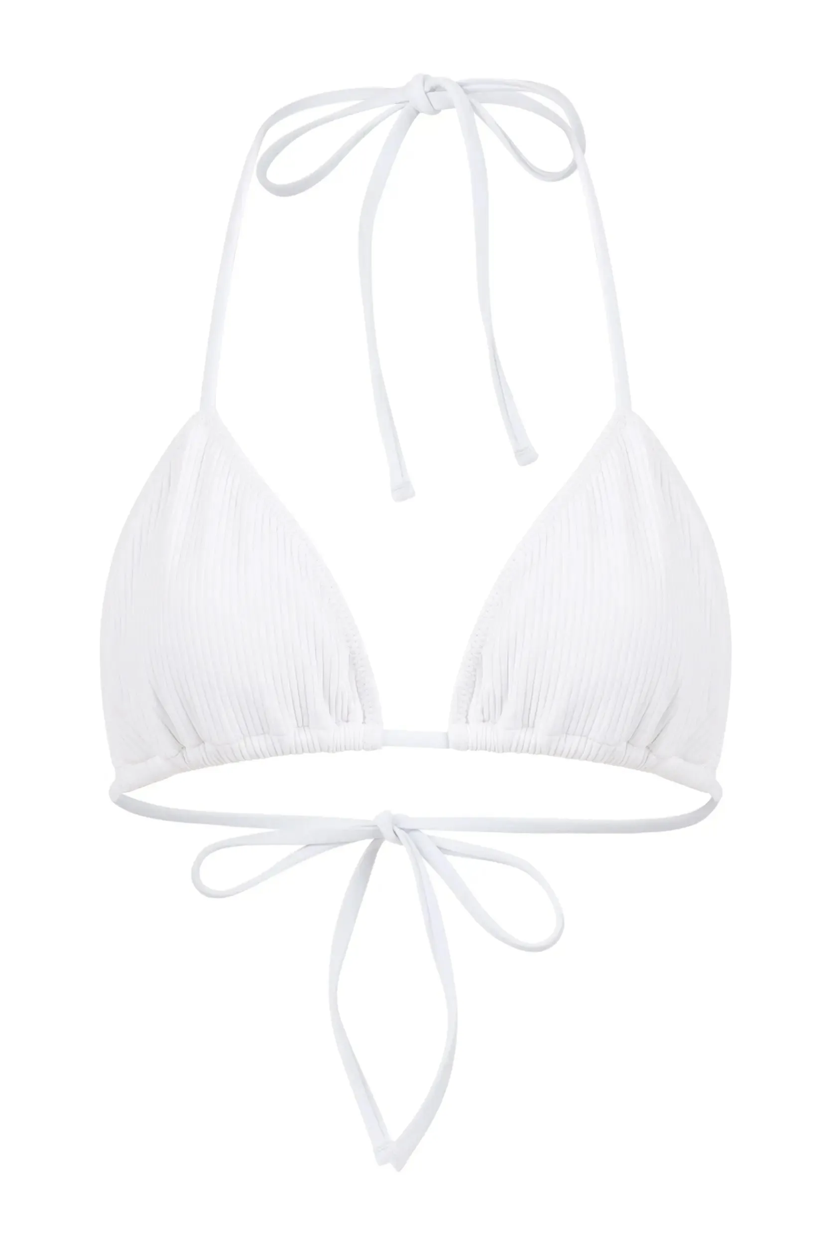 Rib String Bikini Top