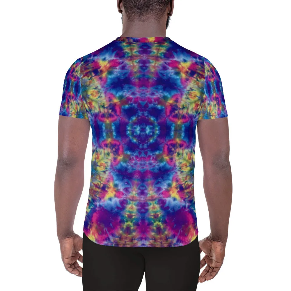 Ruby Timewarp' All-Over Print Men's Athletic T-shirt (Slim Fit)