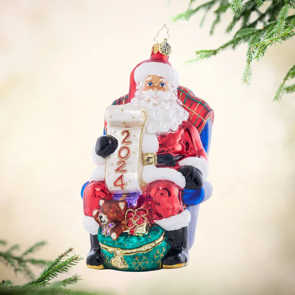 Santa's 2024 Checklist Chair