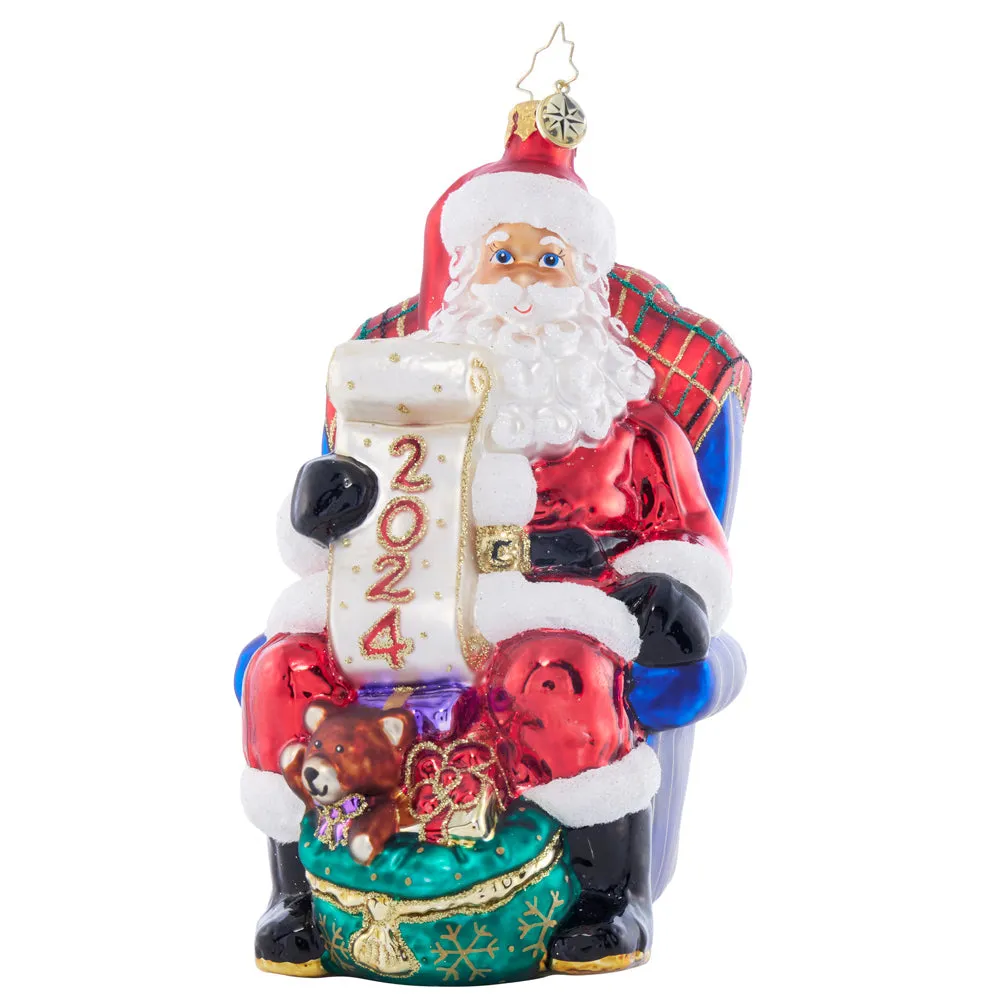 Santa's 2024 Checklist Chair