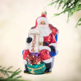 Santa's 2024 Checklist Chair