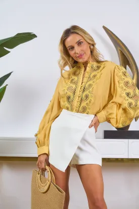 Sunshine Long Sleeve Lace Top