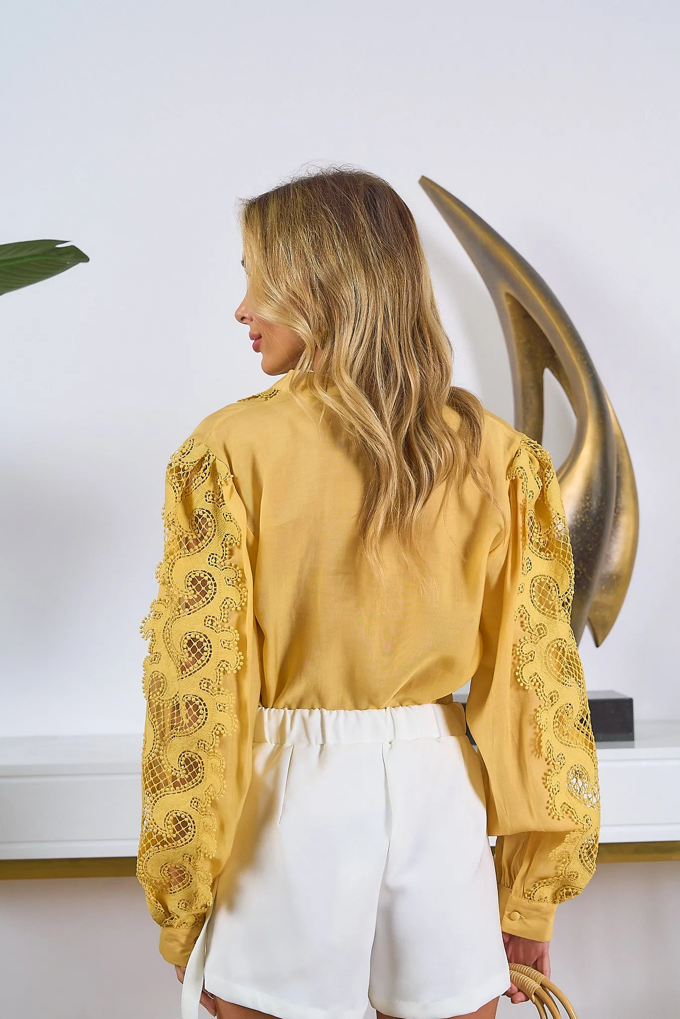 Sunshine Long Sleeve Lace Top