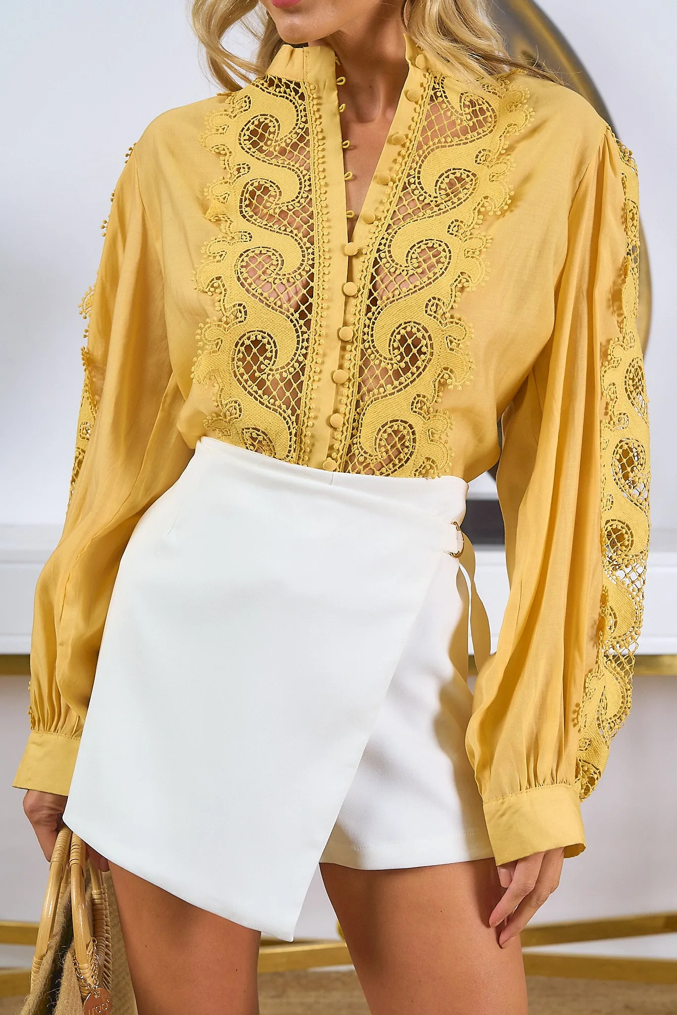 Sunshine Long Sleeve Lace Top