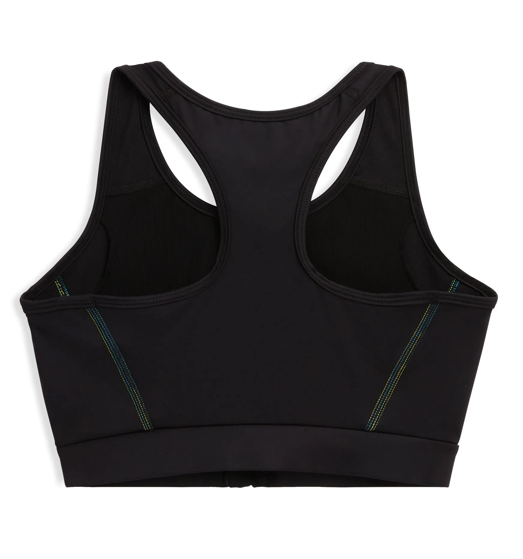 Swim Racerback Zip Top - Black Ombre