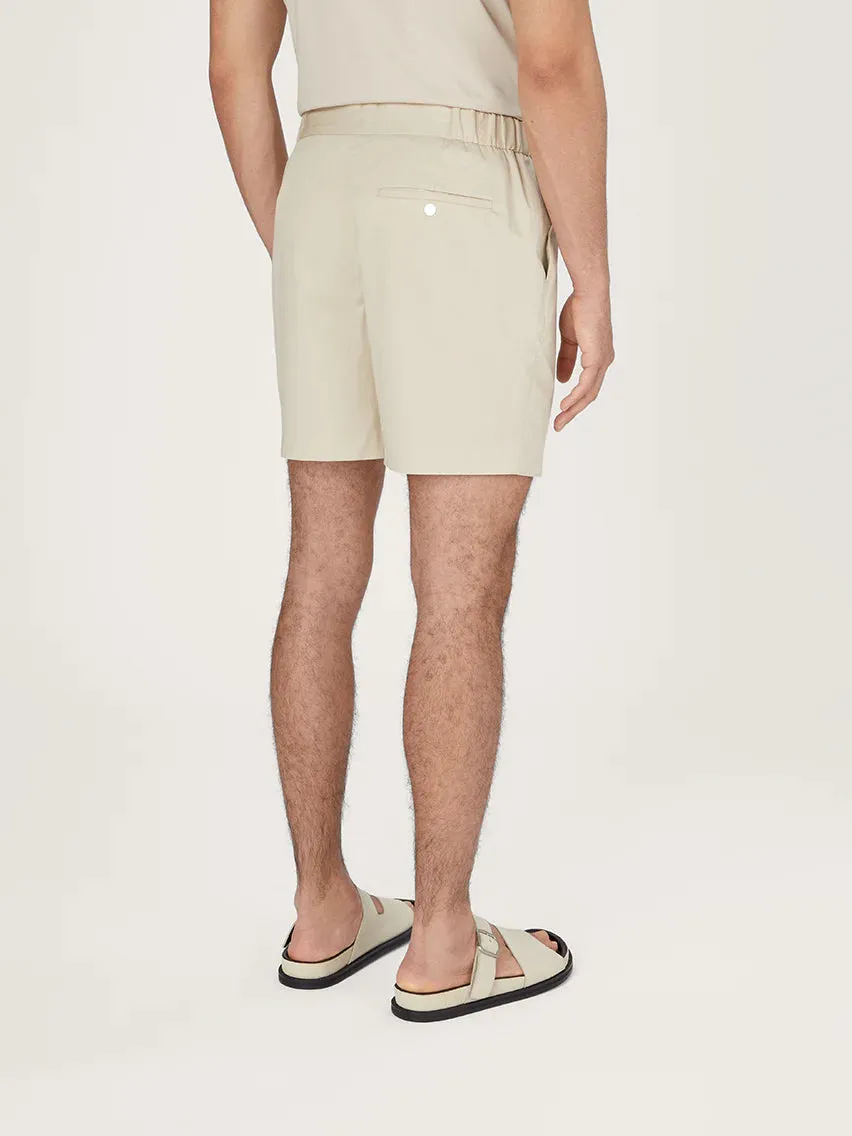 The 12 Shorts 7" || Beige | Stretch Cotton