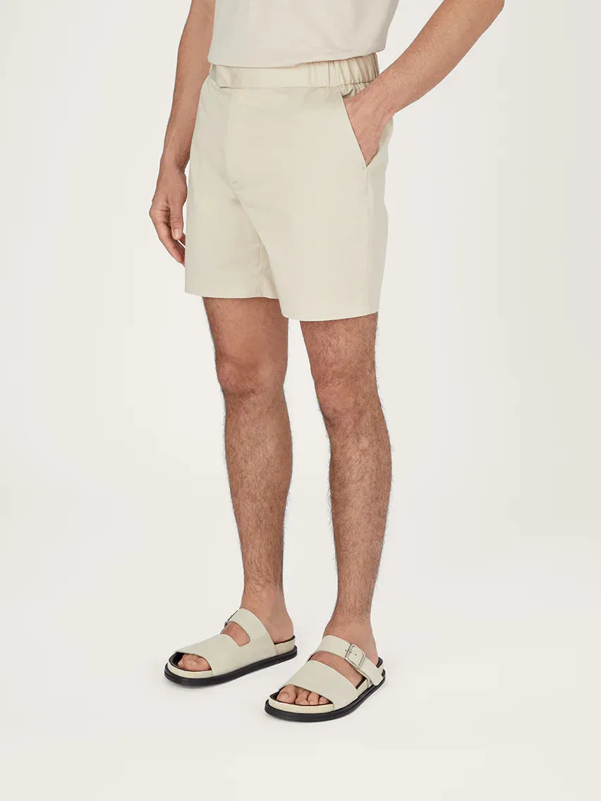 The 12 Shorts 7" || Beige | Stretch Cotton