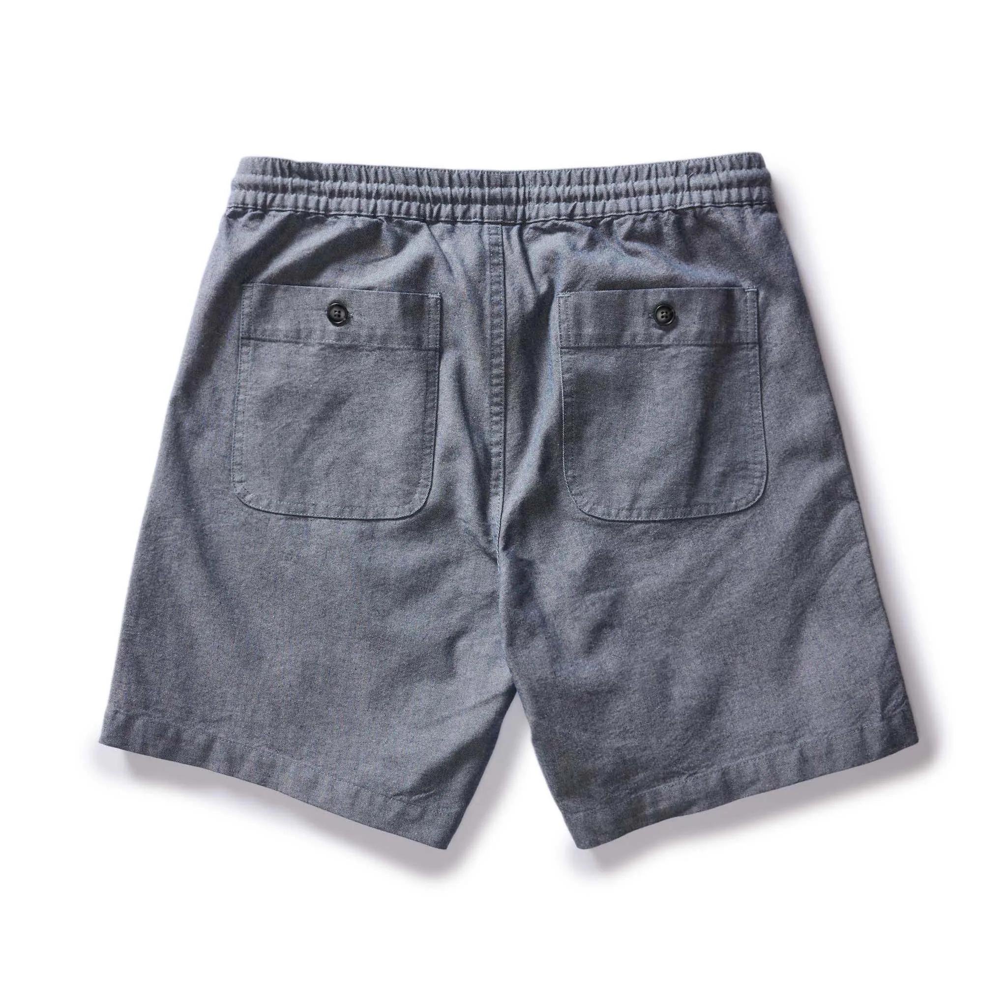 The Apres Short in Indigo Chambray