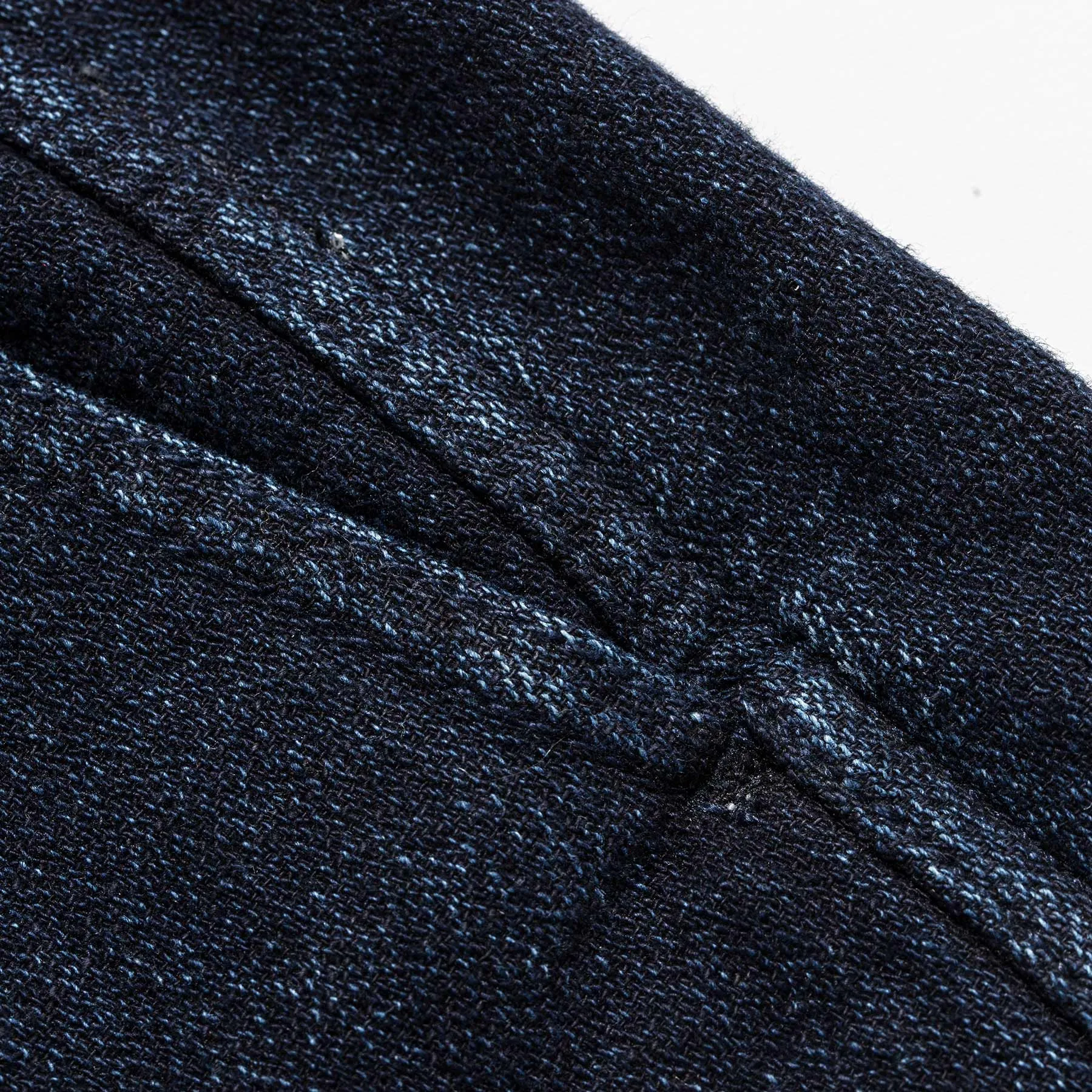 The Après Short in Indigo Crepe