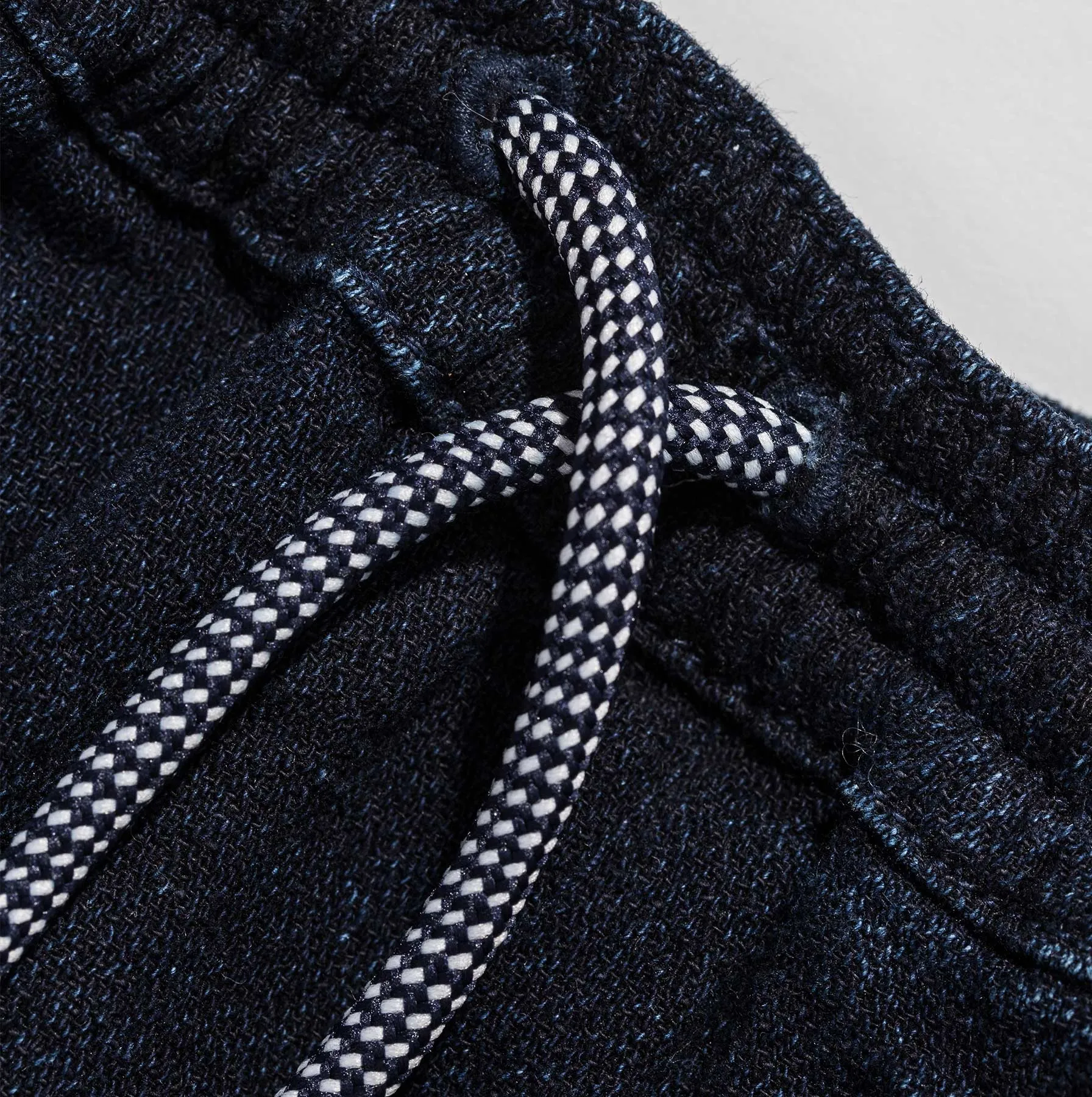 The Après Short in Indigo Crepe