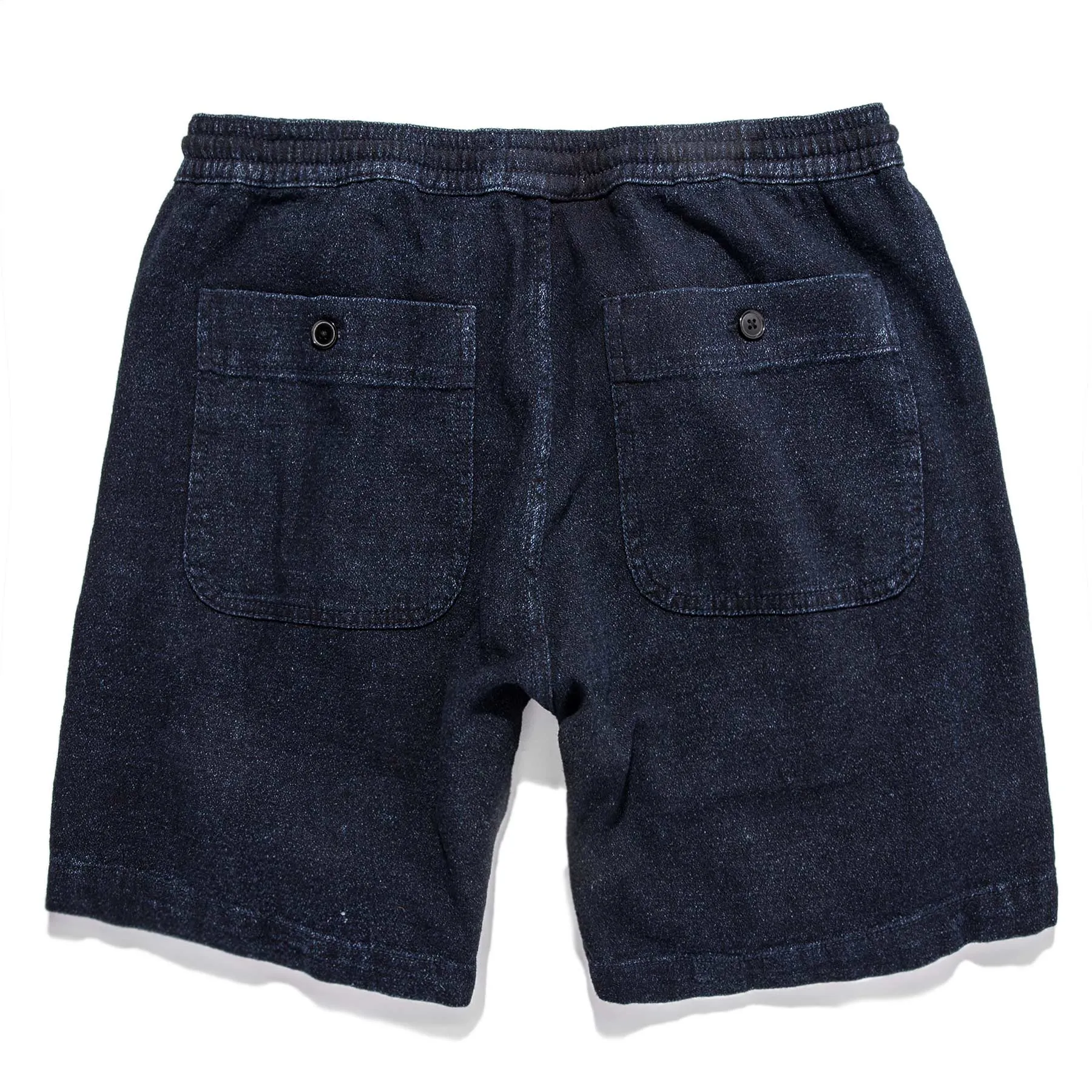 The Après Short in Indigo Crepe