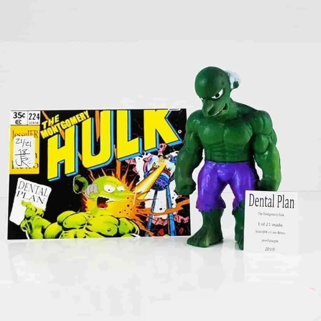 The Montgomery Hulk 3.5" Resin Bootleg Figure by JesseJFR x IamRetro