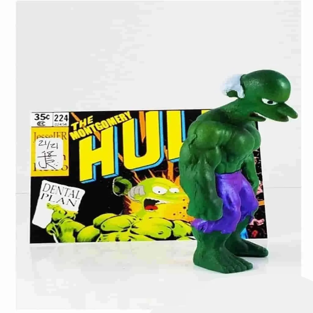 The Montgomery Hulk 3.5" Resin Bootleg Figure by JesseJFR x IamRetro