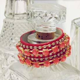 Treasured Stacks Bracelet in Watermelon