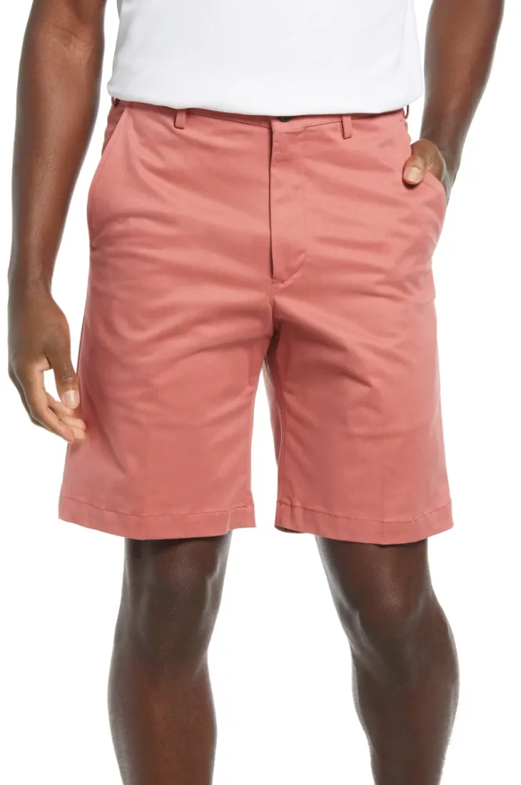 Vintage 1946 Stretch Twill Short<br>Charleston Brick<br>Flat Front<br>Regular Rise
